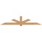 Ekena Millwork Kennewick Timber Gable Bracket, Western Red Cedar, 108"W x 22"H x 3 1/2"D x 5 1/2"F, 5/12 Pitch GBW108X22X0406KEN00SWR - alternate 1